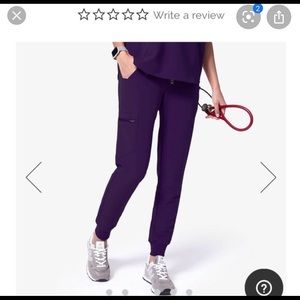 Purple joggers zamoras figs large